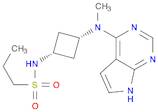 N-[cis-3-[Methyl(7H-pyrrolo[2,3-d]pyrimidin-4-yl)amino]cyclobutyl]propane-1-sulfonamide