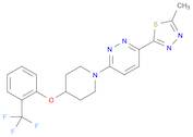 3-(5-Methyl-1,3,4-thiadiazol-2-yl)-6-[4-[2-(trifluoromethyl)phenoxy]-1-piperidinyl]pyridazine