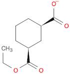 1,3-Cyclohexanedicarboxylic acid, monoethyl ester, (1S,3R)-