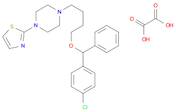 piperazine, 1-[4-[(4-chlorophenyl)phenylmethoxy]butyl]-4-(2-thiazolyl)-, ethanedioate(1:1)