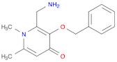 4(1H)-Pyridinone, 2-(aminomethyl)-1,6-dimethyl-3-(phenylmethoxy)-