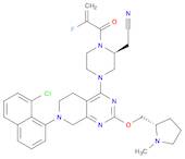 2-Piperazineacetonitrile, 4-[7-(8-chloro-1-naphthalenyl)-5,6,7,8-tetrahydro-2-[[(2S)-1-methyl-2-pyrrolidinyl]methoxy]pyrido[3,4-d]pyrimidin-4-yl]-1-(2-fluoro-1-oxo-2-propen-1-yl)-, (2S)-
