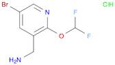 (5-Bromo-2-(difluoromethoxy)pyridin-3-yl)methanamine hydrochloride