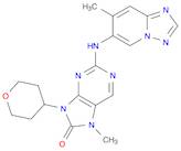 7,9-Dihydro-7-methyl-2-[(7-methyl[1,2,4]triazolo[1,5-a]pyridin-6-yl)amino]-9-(tetrahydro-2H-pyran-4-yl)-8H-purin-8-one