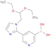 {5-[1-(2,2-Diethoxyethyl)imidazol-2-yl]pyridin-3-yl}boronic acid