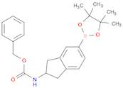 Benzyl N-[5-(tetramethyl-1,3,2-dioxaborolan-2-yl)-2,3-dihydro-1H-inden-2-yl]carbamate
