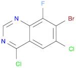 7-bromo-4,6-dichloro-8-fluoroquinazoline