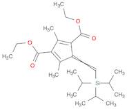 Diethyl 2,4-Dimethyl-5-[(triisopropylsilyl)methylene]-1,3-cyclopentadiene-1,3-dicarboxylate (cis- and trans- mixture)