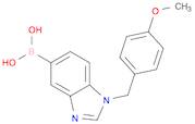 {1-[(4-Methoxyphenyl)methyl]-1,3-benzodiazol-5-yl}boronic acid