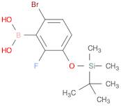 6-Bromo-3-t-butyldimethylsilyloxy-2-fluorophenylboronic acid