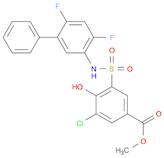 Methyl 3-​chloro-​5-​[(2,​4-​difluoro-​5-​phenylphenyl)​sulfamoyl]​-​4-​hydroxybenzoate