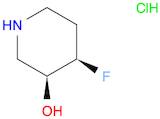 cis-4-fluoropiperidin-3-ol;hydrochloride