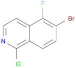 6-bromo-1-chloro-5-fluoroisoquinoline