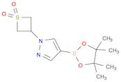 3-[4-(tetramethyl-1,3,2-dioxaborolan-2-yl)-1H-pyrazol-1-yl]-1λ⁶-thietane-1,1-dione