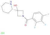 [3-hydroxy-3-[(2S)-2-piperidyl]azetidin-1-yl]-(2,3,4-trifluorophenyl)methanone;hydrochloride