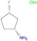 (1R,3S)-3-fluorocyclopentanamine;hydrochloride