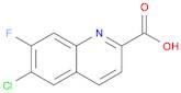 6-chloro-7-fluoro-quinoline-2-carboxylic acid