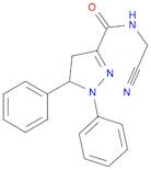 1H-Pyrazole-3-carboxamide, N-(cyanomethyl)-4,5-dihydro-1,5-diphenyl-