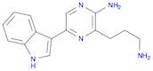 Pyrazinepropanamine, 3-amino-6-(1H-indol-3-yl)-