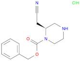 (S)-benzyl 2-(cyanomethyl)piperazine-1-carboxylate hydrochloride