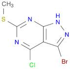 3-Bromo-4-chloro-6-(methylthio)-1H-pyrazolo[3,4-d]pyrimidine