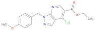 1H-Pyrazolo[3,4-b]pyridine-5-carboxylic acid,4-chloro-1-[(4-methoxyphenyl)methyl]-, ethyl ester