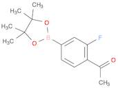 1-[2-Fluoro-4-(4,4,5,5-tetramethyl-1,3,2-dioxaborolan-2-yl)phenyl]ethanone