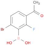 3-Acetyl-6-bromo-2-fluorophenylboronic acid