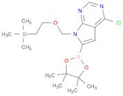 4-chloro-6-(4,4,5,5-tetramethyl-1,3,2-dioxaborolan-2-yl)-7-((2-(trimethylsilyl)ethoxy)methyl)-7H-pyrrolo[2,3-d]pyrimidine