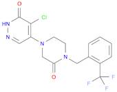 4-Chloro-5-[3-oxo-4-(2-trifluoromethyl-benzyl)-piperazin-1-yl]-2H-pyridazin-3-one