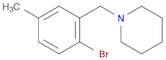 1-(2-Bromo-5-methylbenzyl)piperidine