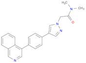 2-(4-(4-(Isoquinolin-4-yl)phenyl)-1H-pyrazol-1-yl)-N,N-dimethylacetamide