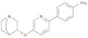 1-Azabicyclo[2.2.2]octane, 3-[[6-(4-methylphenyl)-3-pyridinyl]oxy]-, (3R)-