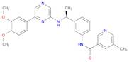 (S)-N-(3-(1-((6-(3,4-Dimethoxyphenyl)pyrazin-2-yl)amino)ethyl)phenyl)-5-methylnicotinamide