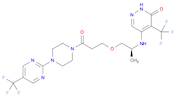5-[[(1S)-1-methyl-2-[3-oxo-3-[4-[5-(trifluoromethyl)-2-pyrimidinyl]-1-piperazinyl]propoxy]ethyl]amino]-4-(trifluoromethyl)-3(2H)-pyridazinone