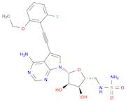 7-[5-[(aminosulfonyl)amino]-5-deoxy-β-D-ribofuranosyl]-5-[2-(2-ethoxy-6-fluorophenyl)ethynyl]-7H-pyrrolo[2,3-d]pyrimidin-4-amine
