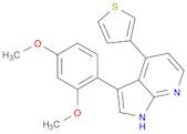 3-(2,4-Dimethoxyphenyl)-4-(3-thienyl)-1H-pyrrolo[2,3-b]pyridine