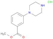 Benzoic acid, 3-(1-piperazinyl)-, methyl ester, hydrochloride (1:1)