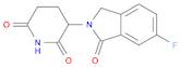 3-(6-fluoro-1,3-dihydro-1-oxo-2H-isoindol-2-yl)-2,6-piperidinedione