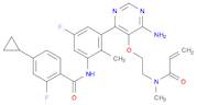 N-[3-[6-Amino-5-[2-[methyl(1-oxo-2-propen-1-yl)amino]ethoxy]-4-pyrimidinyl]-5-fluoro-2-methylphenyl]-4-cyclopropyl-2-fluorobenzamide