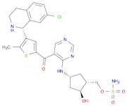 [(1R,2S,4R)-4-[[5-[[4-((1R)-7-Chloro-1,2,3,4-tetrahydroisoquinolin-1-yl)-5-methylthien-2-yl]carbonyl]pyrimidin-4-yl]amino]-2-hydroxycyclopentyl]methyl sulfamate