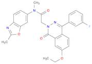2-(7-Ethoxy-4-(3-fluorophenyl)-1-oxophthalazin-2(1H)-yl)-N-methyl-N-(2-methylbenzo[d]oxazol-6-yl)acetamide