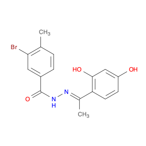3-Bromo-N'-(1-(2,4-dihydroxyphenyl)ethylidene)-4-methylbenzohydrazide