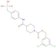 (4-(1-(((3,5-Dichlorobenzyl)oxy)carbonyl)piperidine-4-carboxamido)benzyl)phosphonicacid