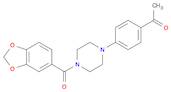 1-(4-(4-(Benzo[d][1,3]dioxole-5-carbonyl)piperazin-1-yl)phenyl)ethanone