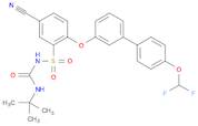 N-(tert-Butylcarbamoyl)-5-cyano-2-((4'-(difluoromethoxy)-[1,1'-biphenyl]-3-yl)oxy)benzenesulfonamide
