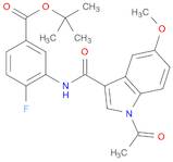 tert-Butyl3-(1-acetyl-5-methoxy-1H-indole-3-carboxamido)-4-fluorobenzoate