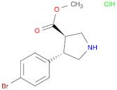 rel-methyl(3R,4S)-4-(4-bromophenyl)pyrrolidine-3-carboxylatehydrochloride
