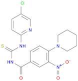 N-((5-Chloropyridin-2-yl)carbamothioyl)-3-nitro-4-(piperidin-1-yl)benzamide