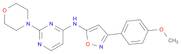 3-(4-Methoxyphenyl)-N-(2-morpholinopyrimidin-4-yl)isoxazol-5-amine